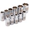 Dynamic Tools 1/4" Drive 11 Piece 6 Point, Std SAE Socket Set, 5/32" - 9/16" D004000 - alternate 2